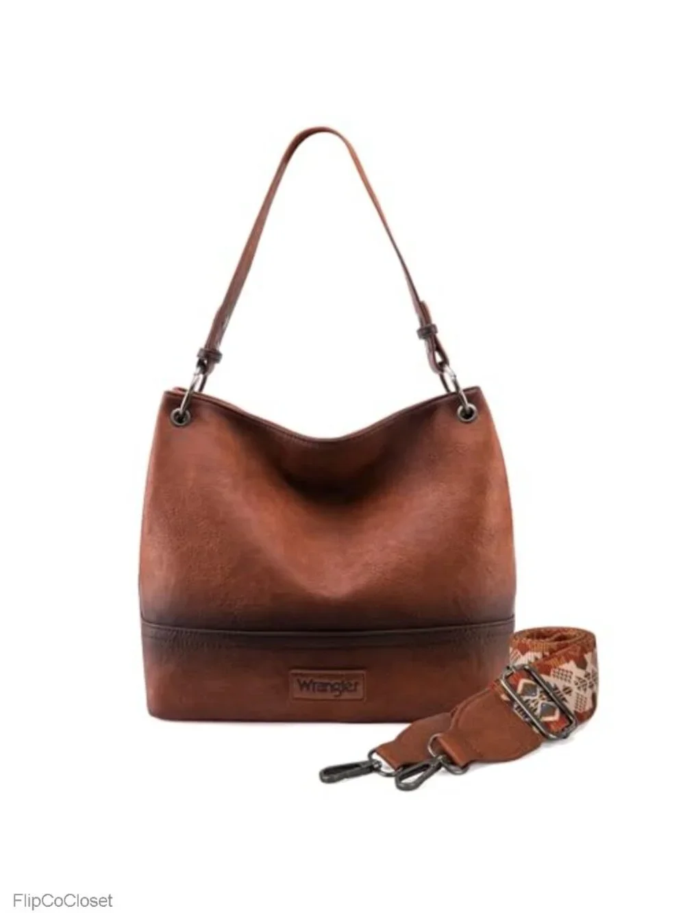 Vegan Leather Hobo Bag Shoulder Purse with Crossbody Strap